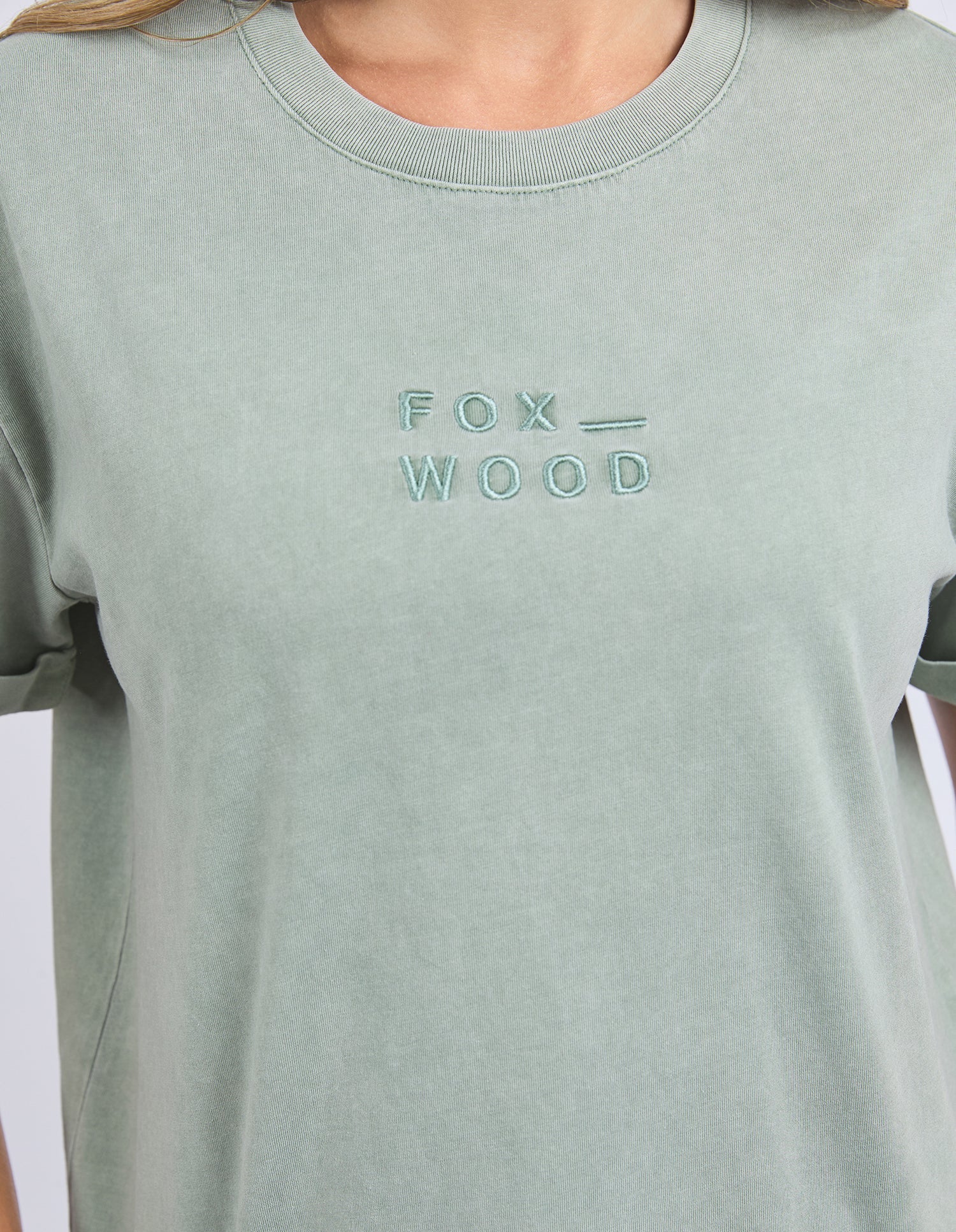 Foxwood| Huntleigh Oversized Tee Iceberg Green