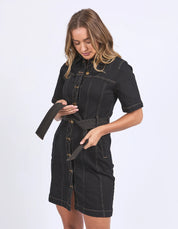 Foxwood / Riva Denim Dress Black