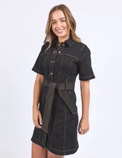 Foxwood / Riva Denim Dress Black