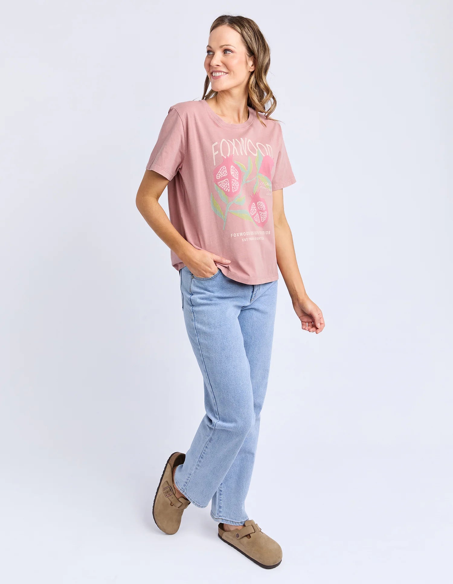 Foxwood |Pomegranate Tee Ash Rose