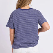 Hutch Stripe Tee Navy/White Stripe