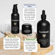 Lovesmiles / 3-Step Coconut Charcoal Oral Care and Whitening Kit