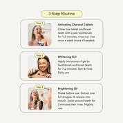 Lovesmiles / 3-Step Coconut Charcoal Oral Care and Whitening Kit