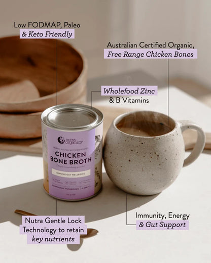 Chicken Bone Broth 125g Adaptogenic mushrooms