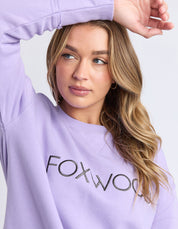 Simplified Metallic Crew Lavender