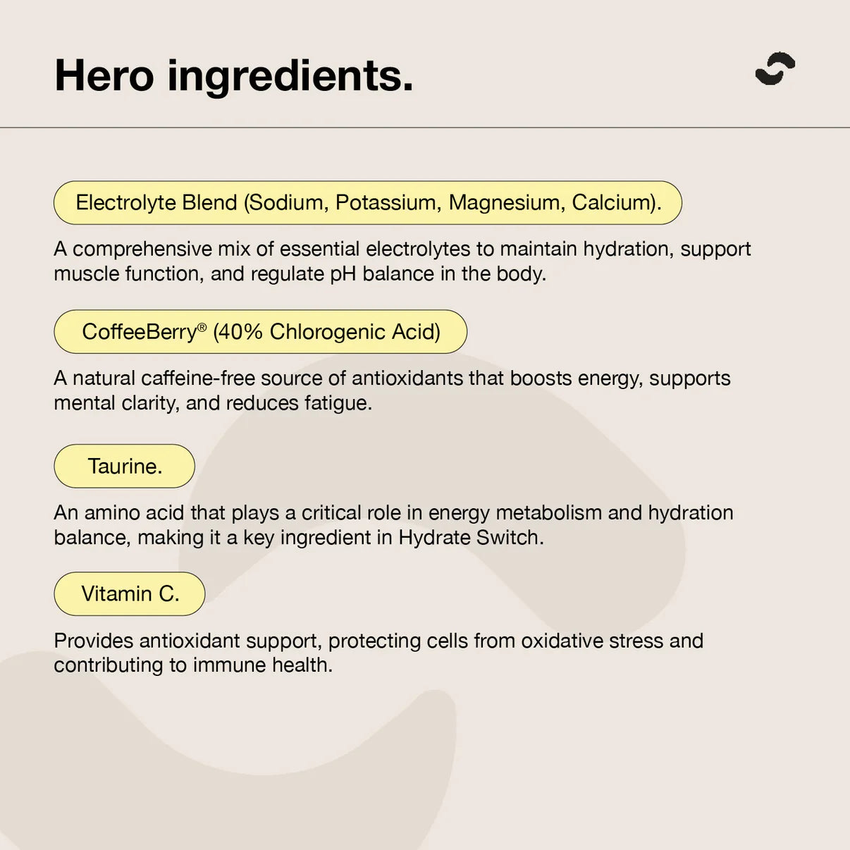 SWITCH NUTRITION Hydrate Electrolytes No Added Sugar