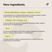 SWITCH NUTRITION Hydrate Electrolytes No Added Sugar