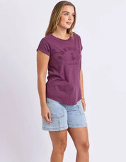 Foxwood | Effortless Tee - Plum