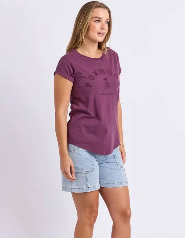 Foxwood | Effortless Tee - Plum