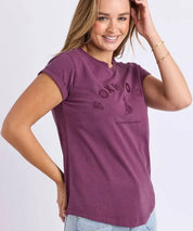 Foxwood | Effortless Tee - Plum