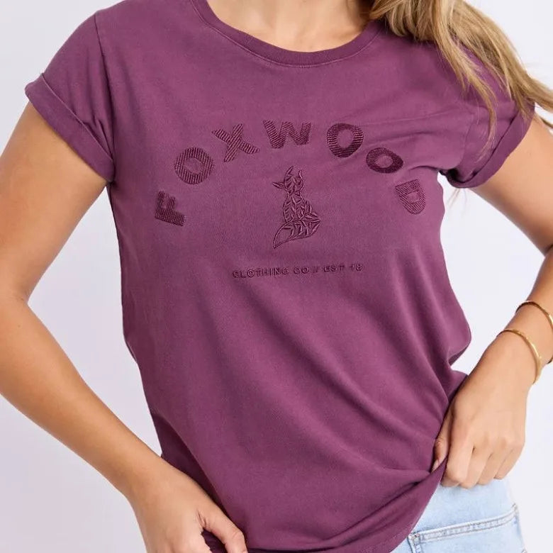 Foxwood | Effortless Tee - Plum