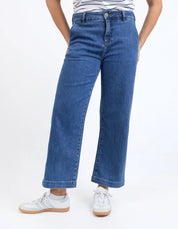 Elm| Izzy Wide Leg Jean Dark Blue Wash