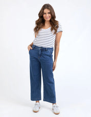 Elm| Izzy Wide Leg Jean Dark Blue Wash