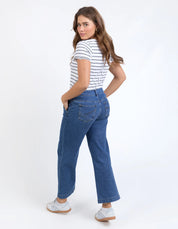 Elm| Izzy Wide Leg Jean Dark Blue Wash