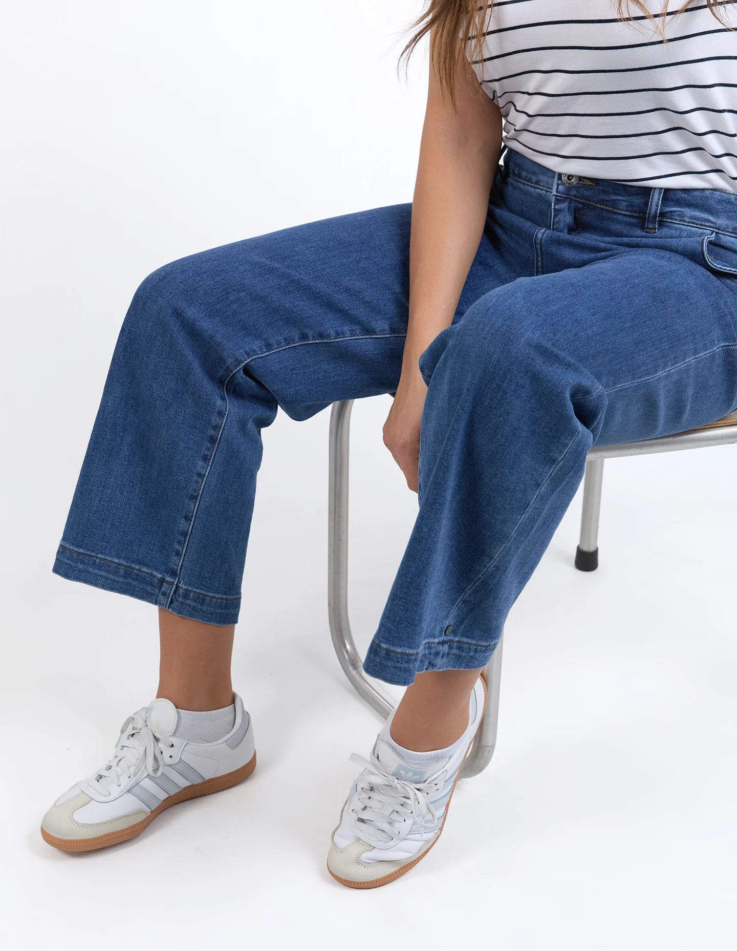 Elm| Izzy Wide Leg Jean Dark Blue Wash
