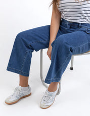 Elm| Izzy Wide Leg Jean Dark Blue Wash