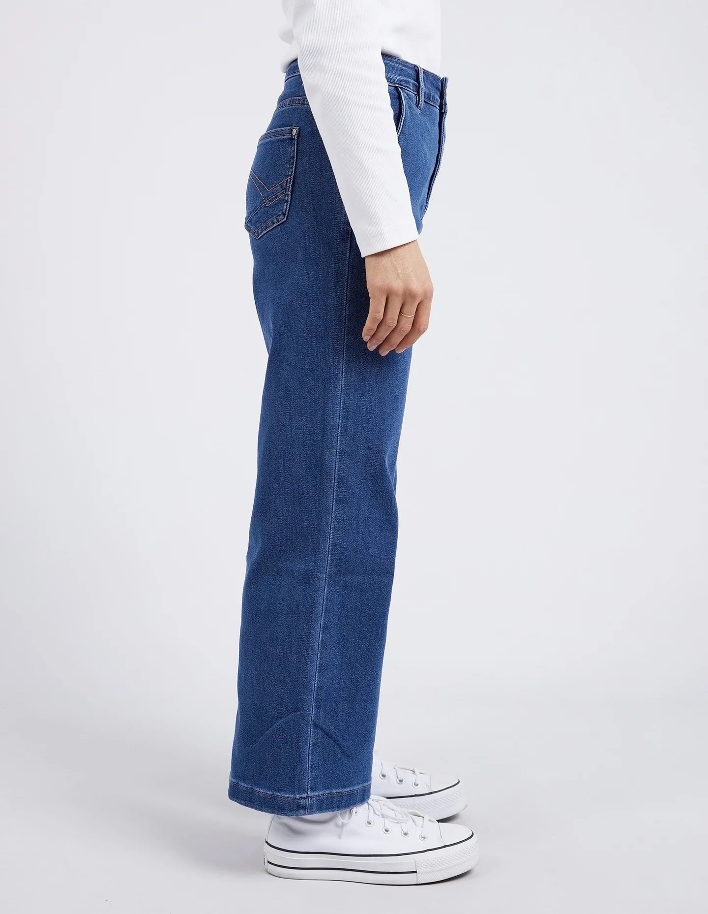 Elm| Izzy Wide Leg Jean Dark Blue Wash