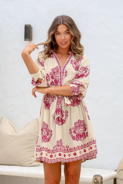 Boho chic mini dress