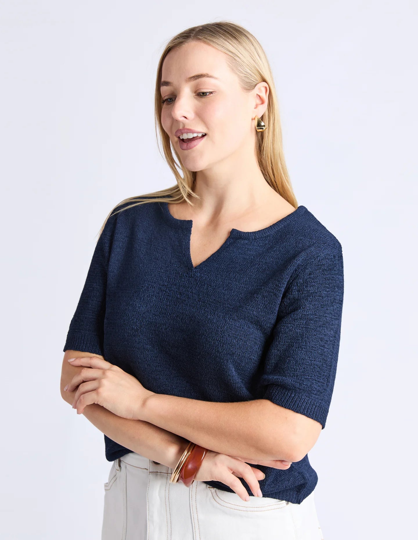 Elm | Knit Tee Navy