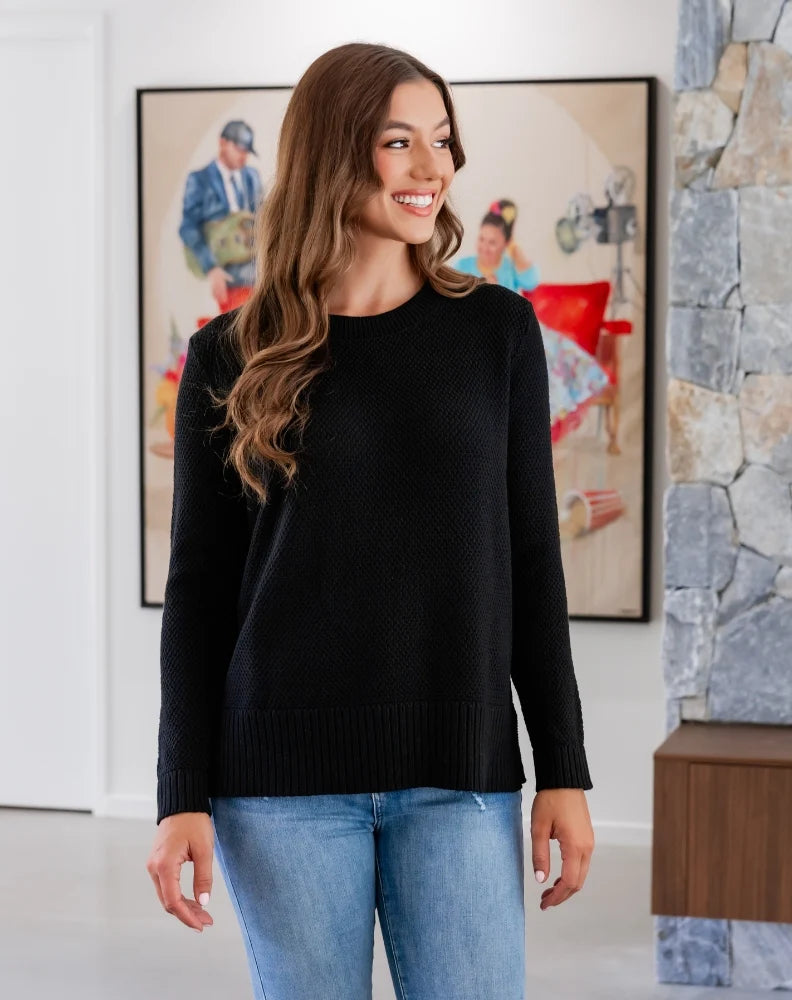 Maple Cotton Knit - Black