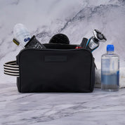 AT Hype - Double Zip Toiletry Bag- pink & black