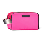 AT Hype - Double Zip Toiletry Bag- pink & black
