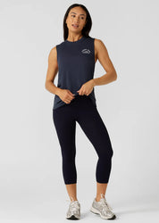 Amy No Ride Phone Pocket 7/8 Leggings Midnight Blue