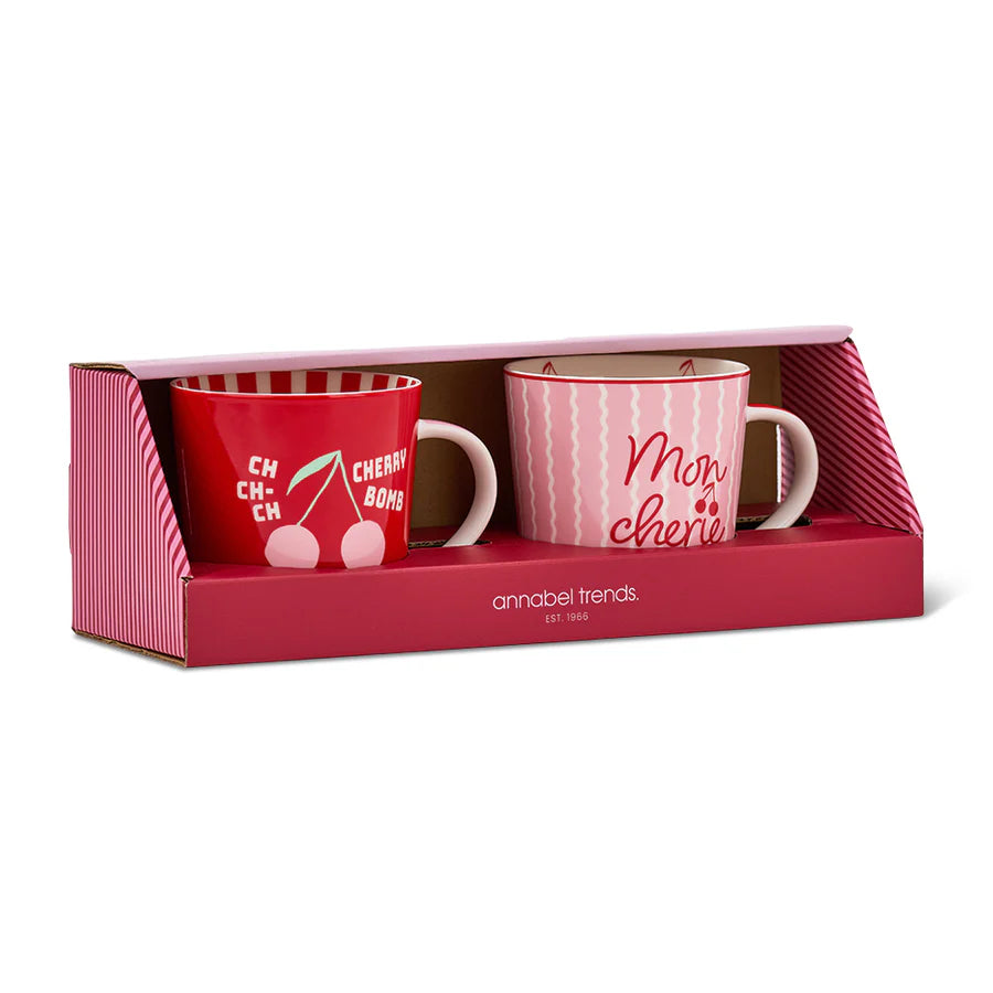 Coffee Mug Set - Cherrylicious - 2pc