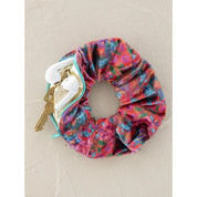 Hideaway Scrunchie -Green & pink Floral