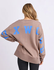 Foxwood | Interval Crew Brown With Blue