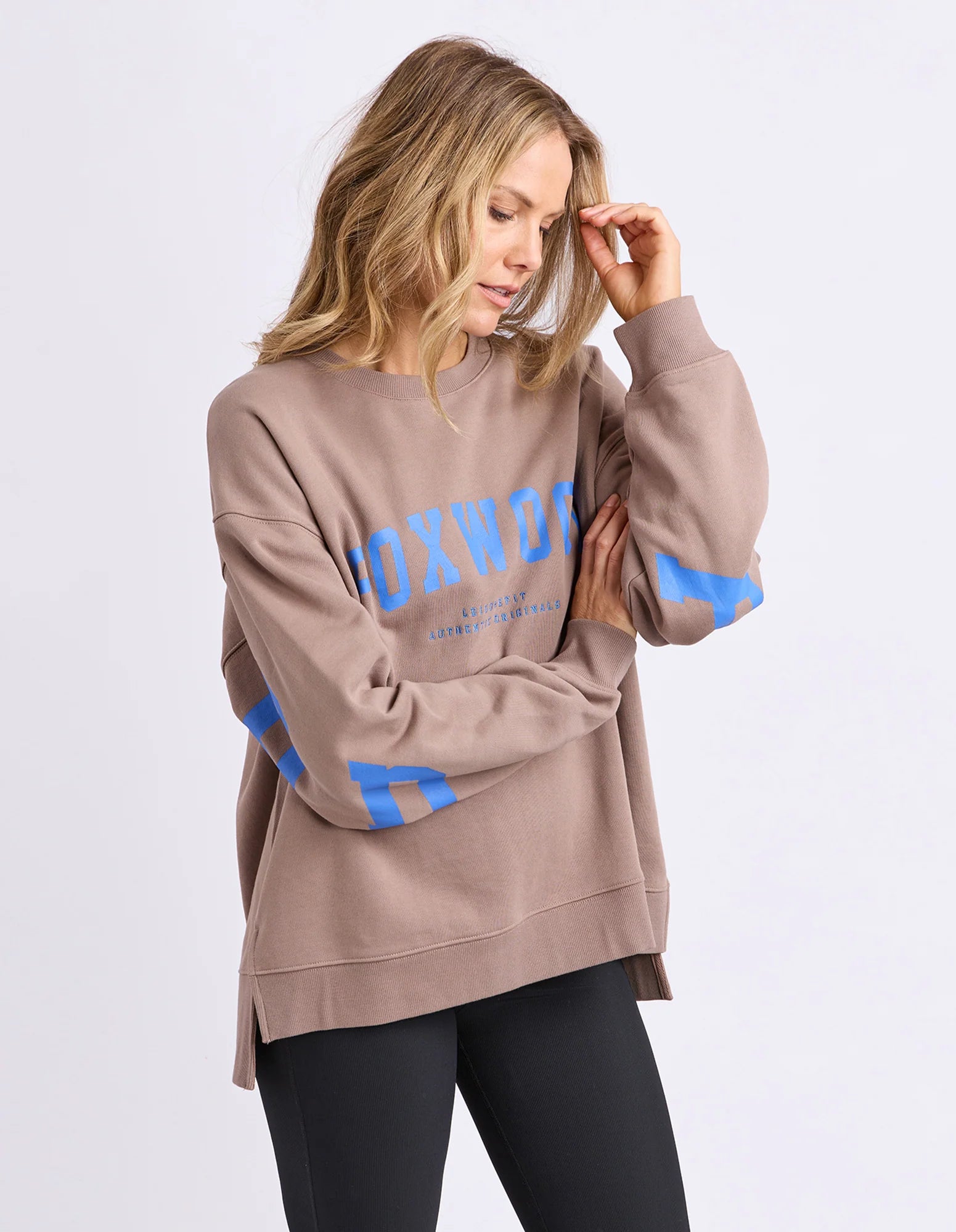 Foxwood | Interval Crew Brown With Blue