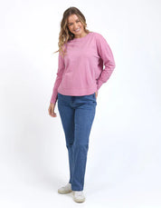 Foxwood | Farrah Long Sleeve Top - Rose Pink
