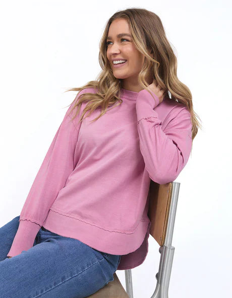 Foxwood | Farrah Long Sleeve Top - Rose Pink