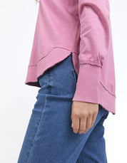 Foxwood | Farrah Long Sleeve Top - Rose Pink