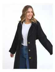 Foxwood | Deuce Trench Coat in Black