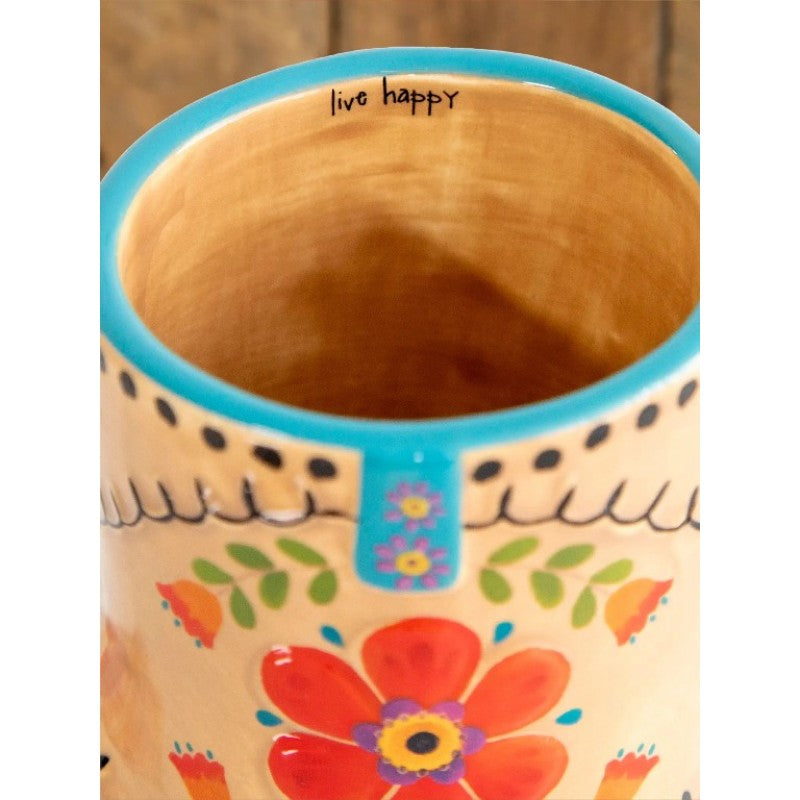 Folk Mug Boot Live Happy