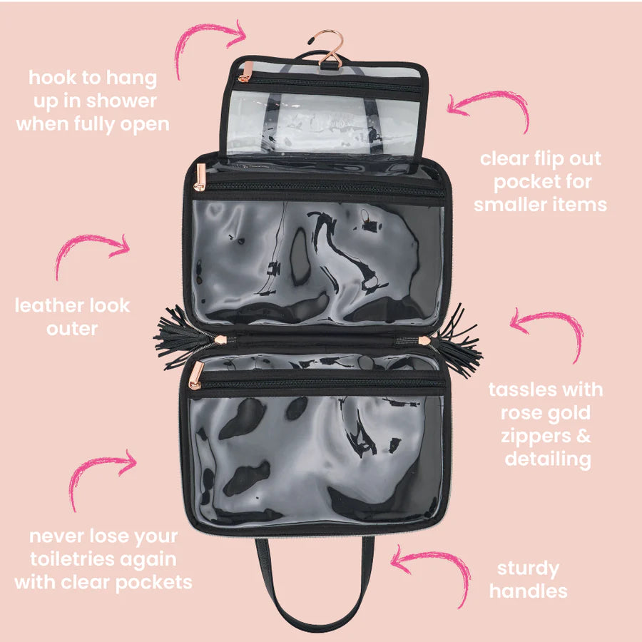 Vanity Toiletries Bag- navy natives