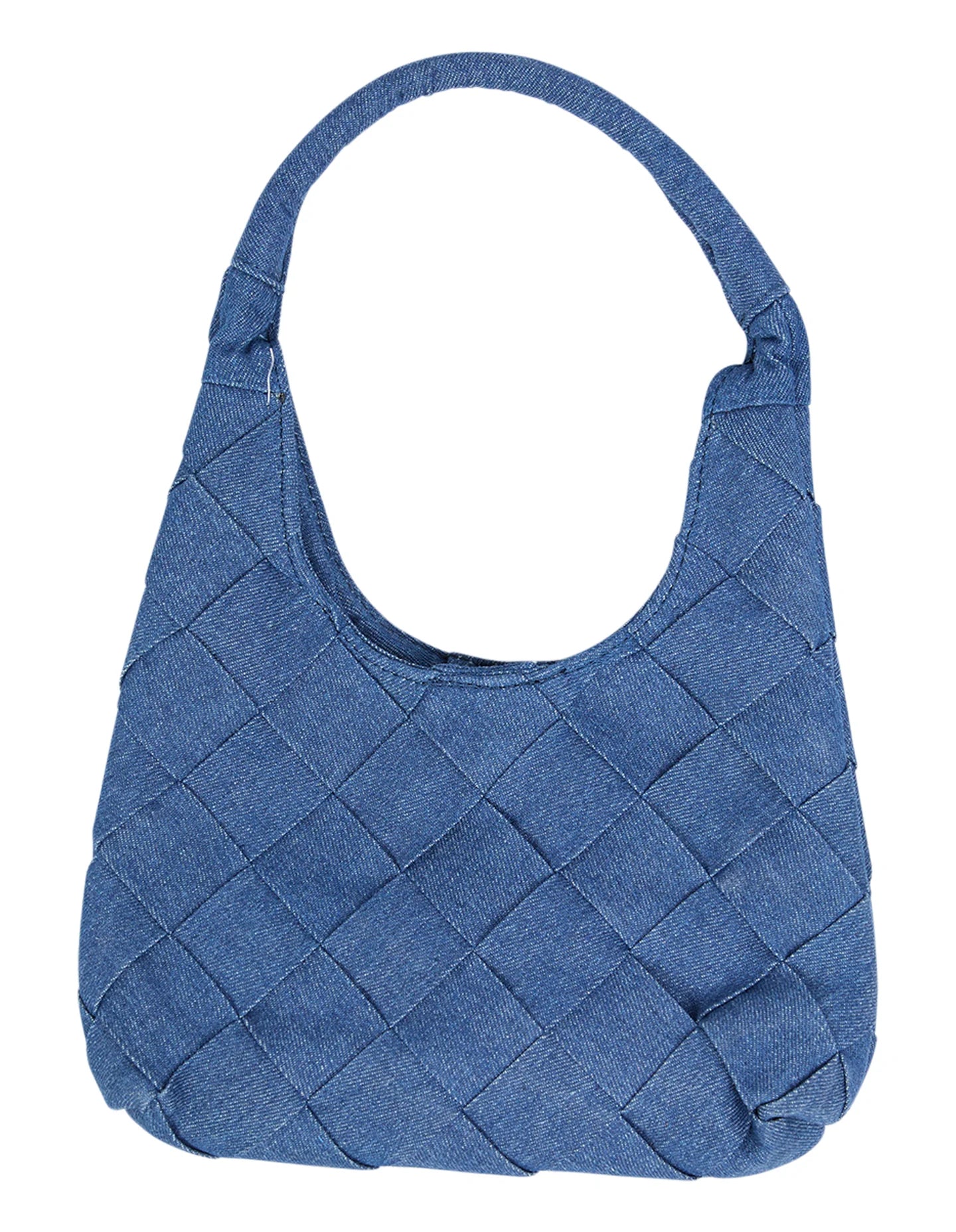 Braided Denim Bag Denim Blue