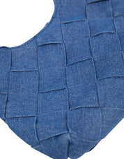 Braided Denim Bag Denim Blue
