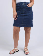 Lennox Denim Skirt Dark Blue Wash
