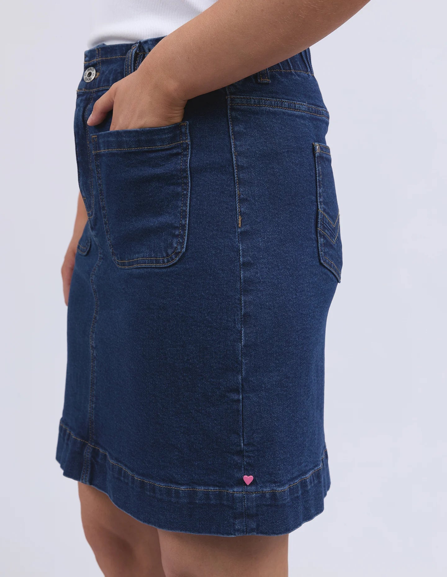Lennox Denim Skirt Dark Blue Wash