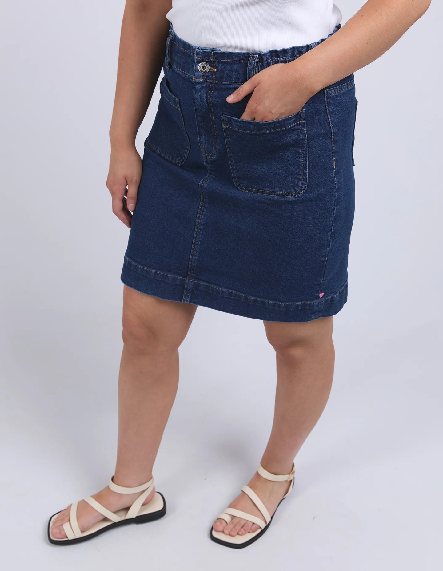 Lennox Denim Skirt Dark Blue Wash
