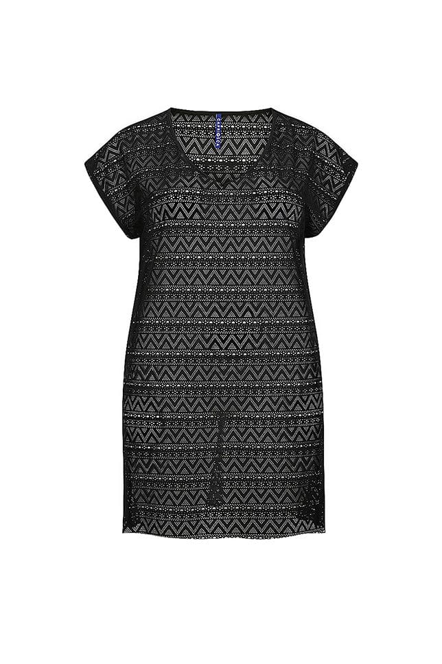 Black mesh pool dress