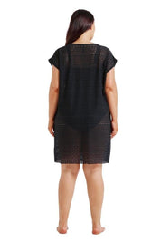 Black mesh pool dress