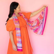Ruby Olive | Raspberry gelato modal long scarf