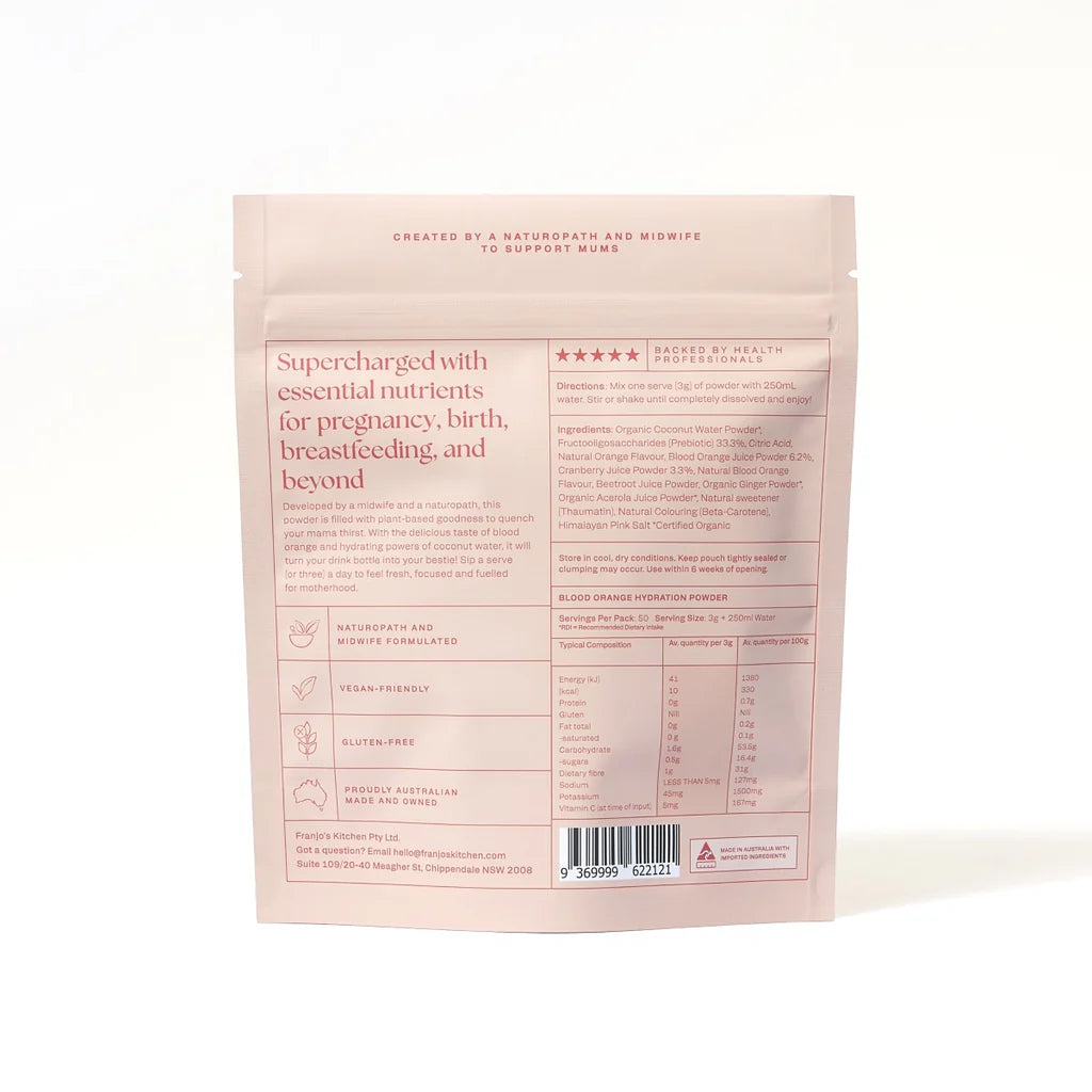 Franjos Kitchen| Motherhood Hydration Powder - Blood Orange