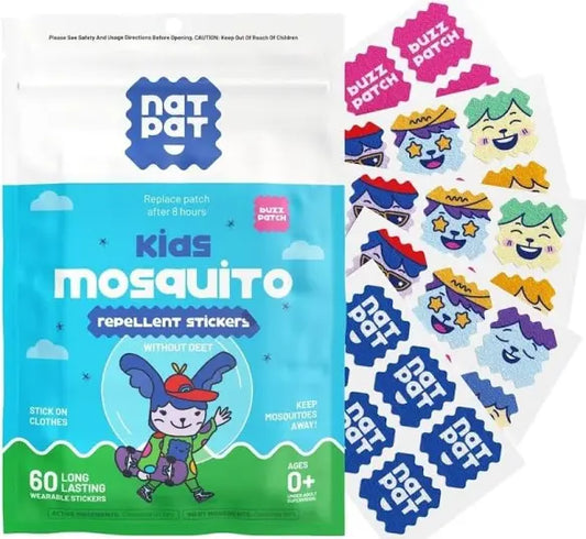 Natpat Buzz Patch Mosquito Patch Stickers For Kids - Plant Based