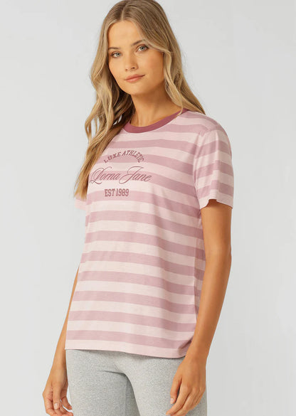 Lorna Jane | Luxe Athletic Stripe T-Shirt