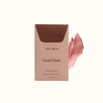Stray Willow Facial Mask- pink vitamin C