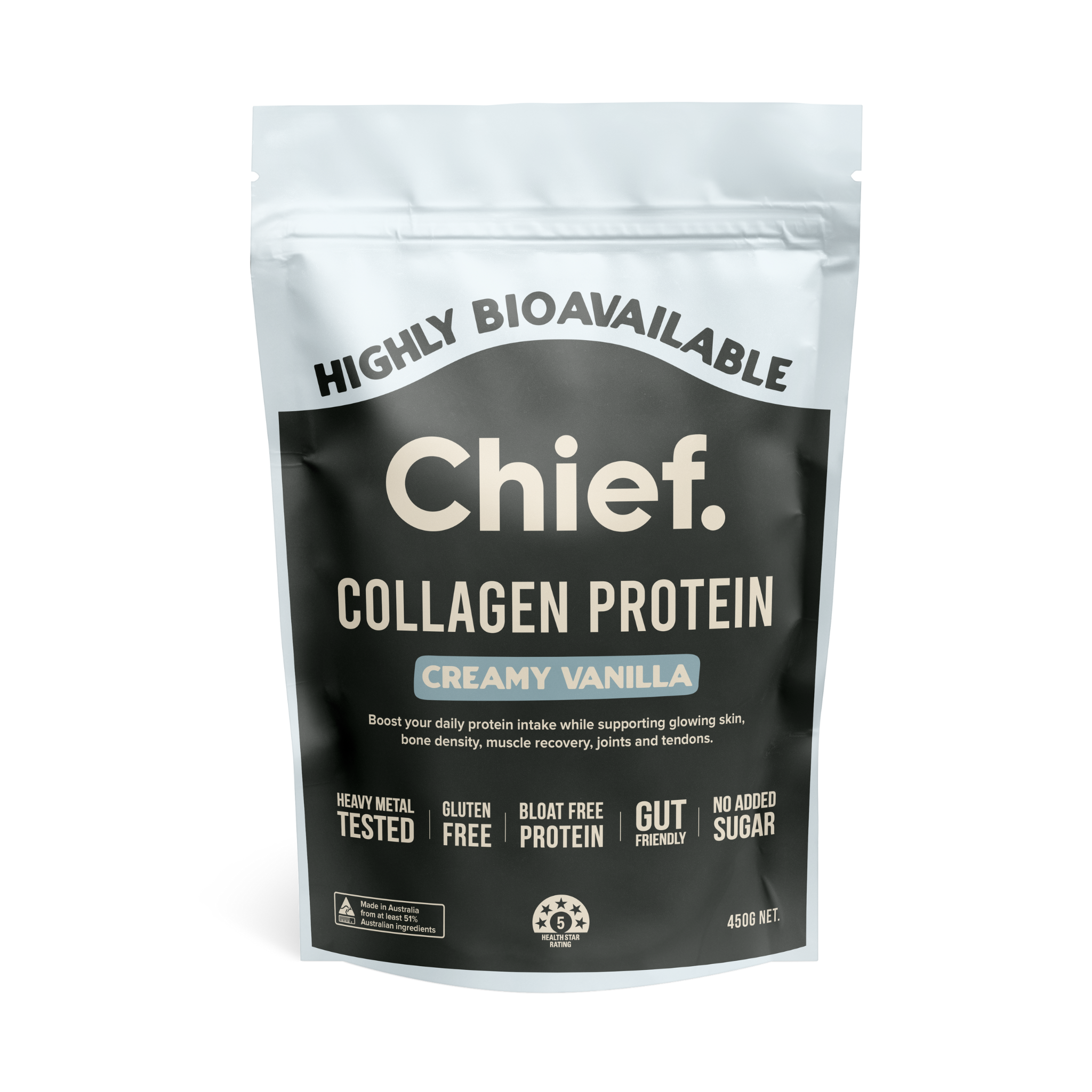Grass-fed Collagen Protein Powder - Creamy Vanilla 30 serves